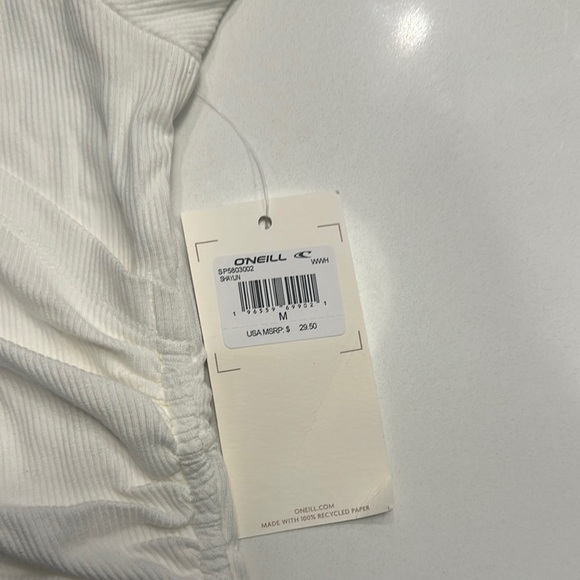 O'Neill Girl’s White Wrap Top - Picture 5 of 5